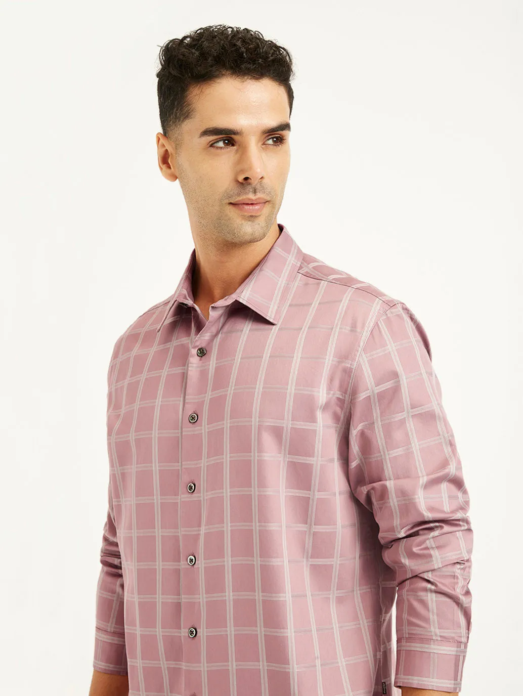 Men's Checkered Spread Collar Shirt LEVI'S