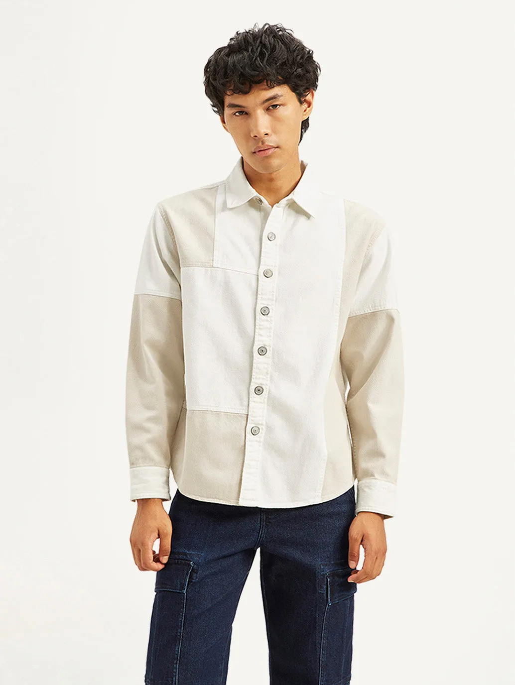Men's Colorblock Relaxed Fit Denim Overshirt LEVI'S