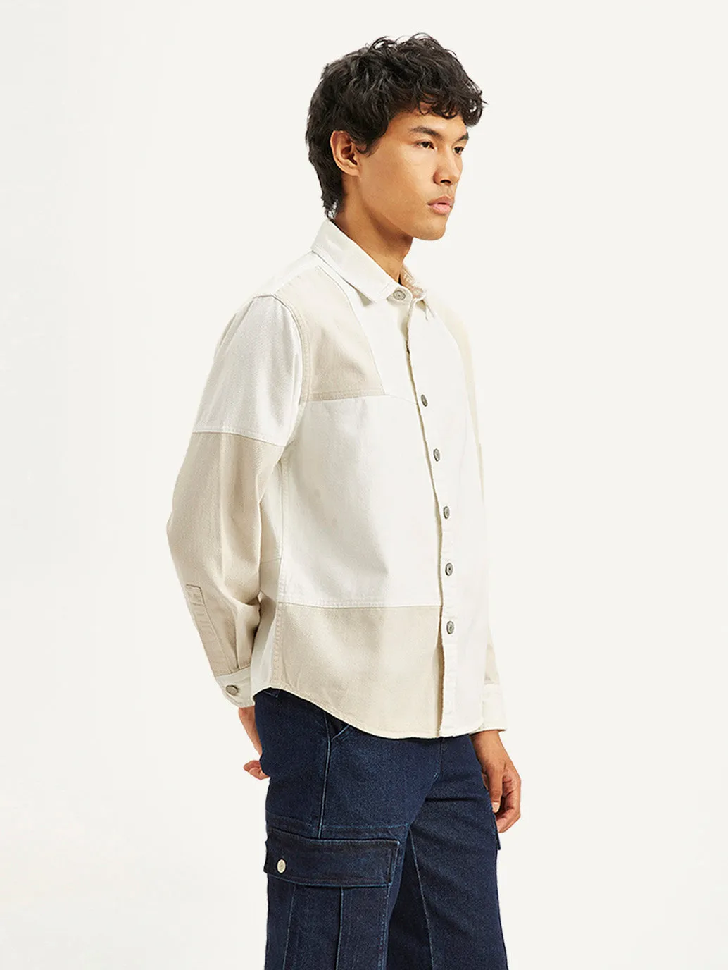 Men's Colorblock Relaxed Fit Denim Overshirt LEVI'S