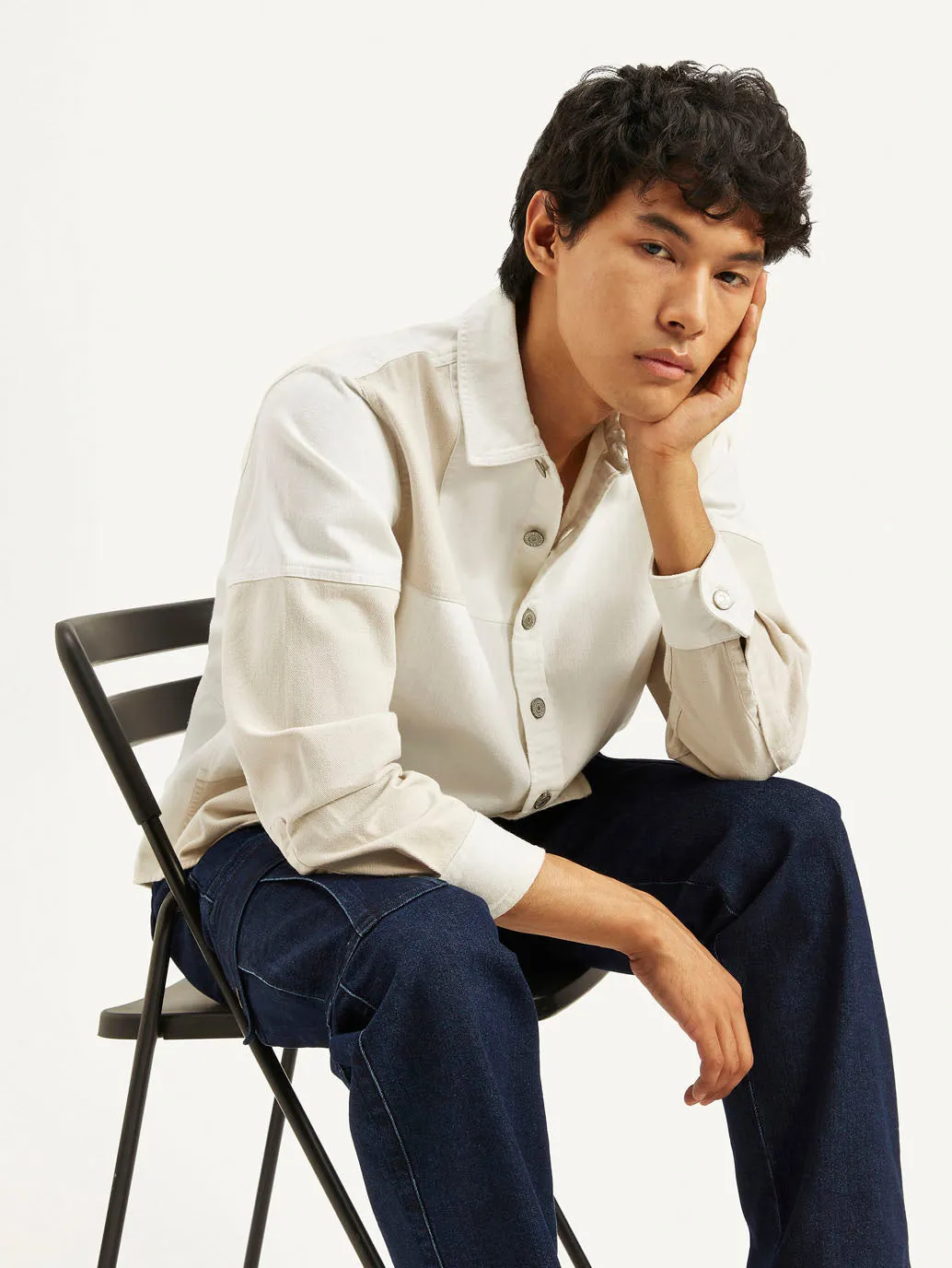 Men's Colorblock Relaxed Fit Denim Overshirt LEVI'S