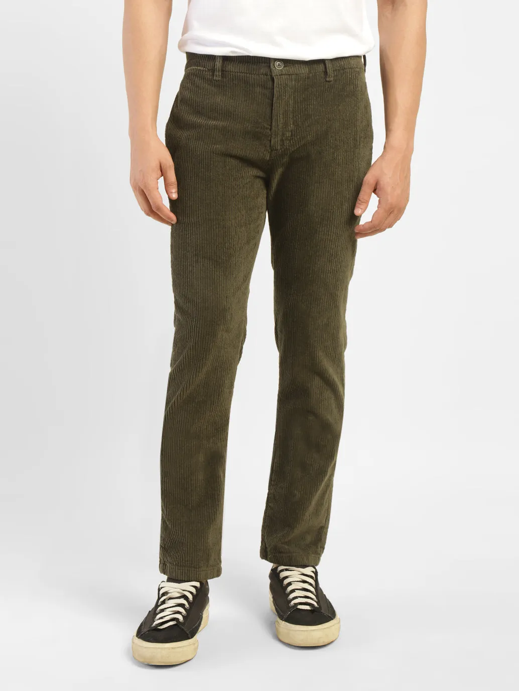 Men's Green Regular Fit Trousers LEVI'S
