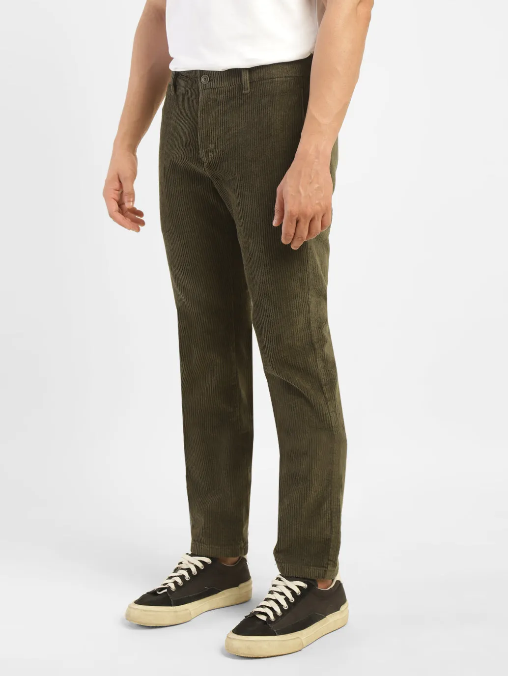 Men's Green Regular Fit Trousers LEVI'S