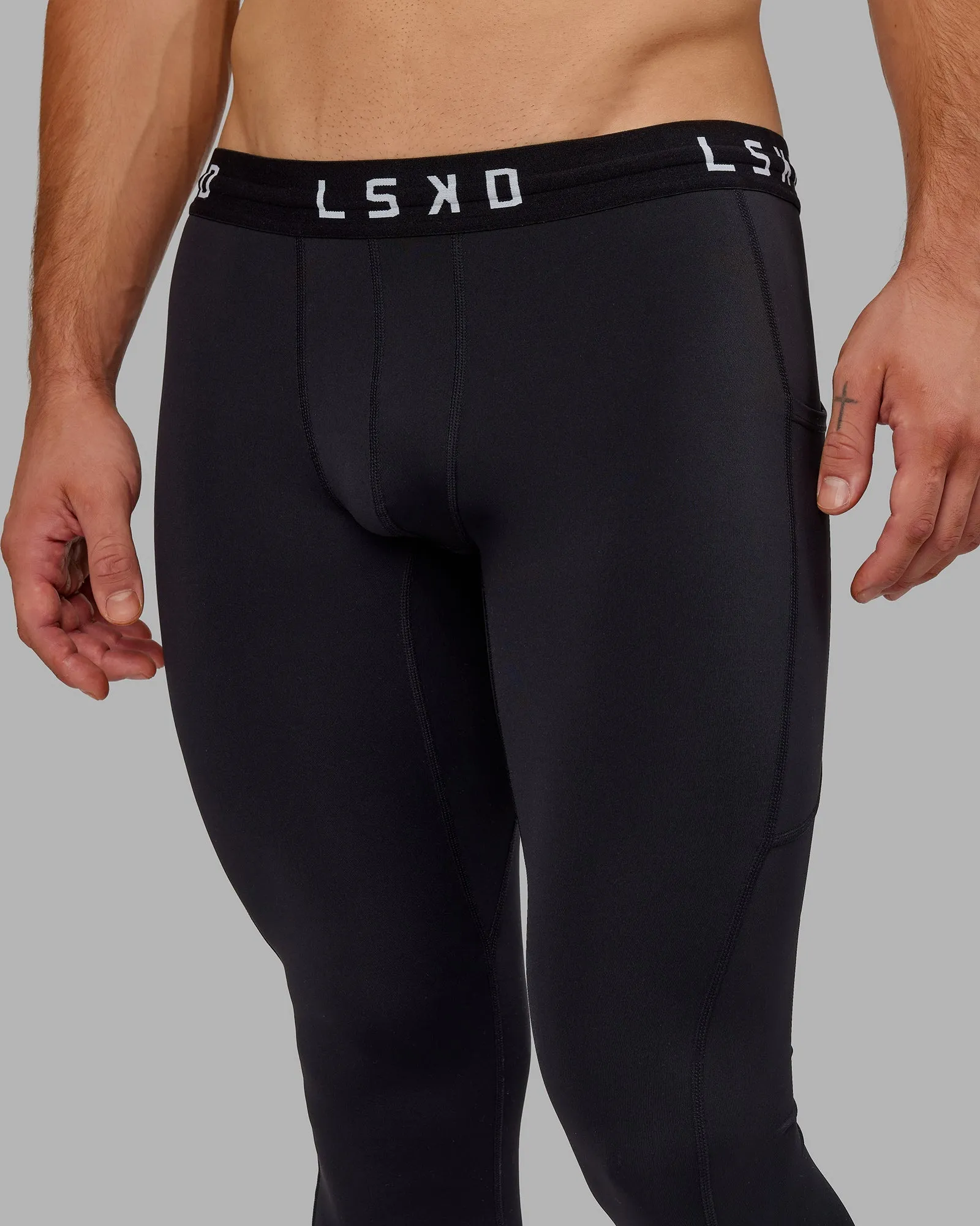 Mens Perform Full Length Legging - Black