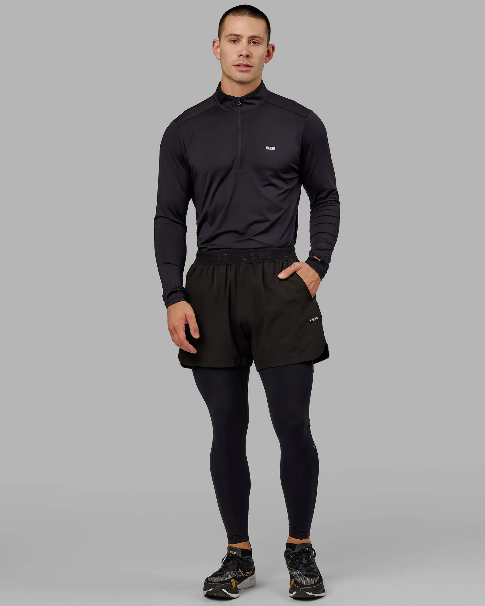 Mens Perform Full Length Legging - Black