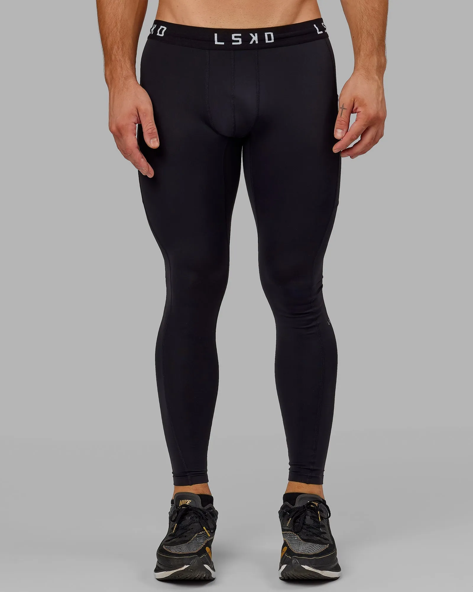 Mens Perform Full Length Legging - Black