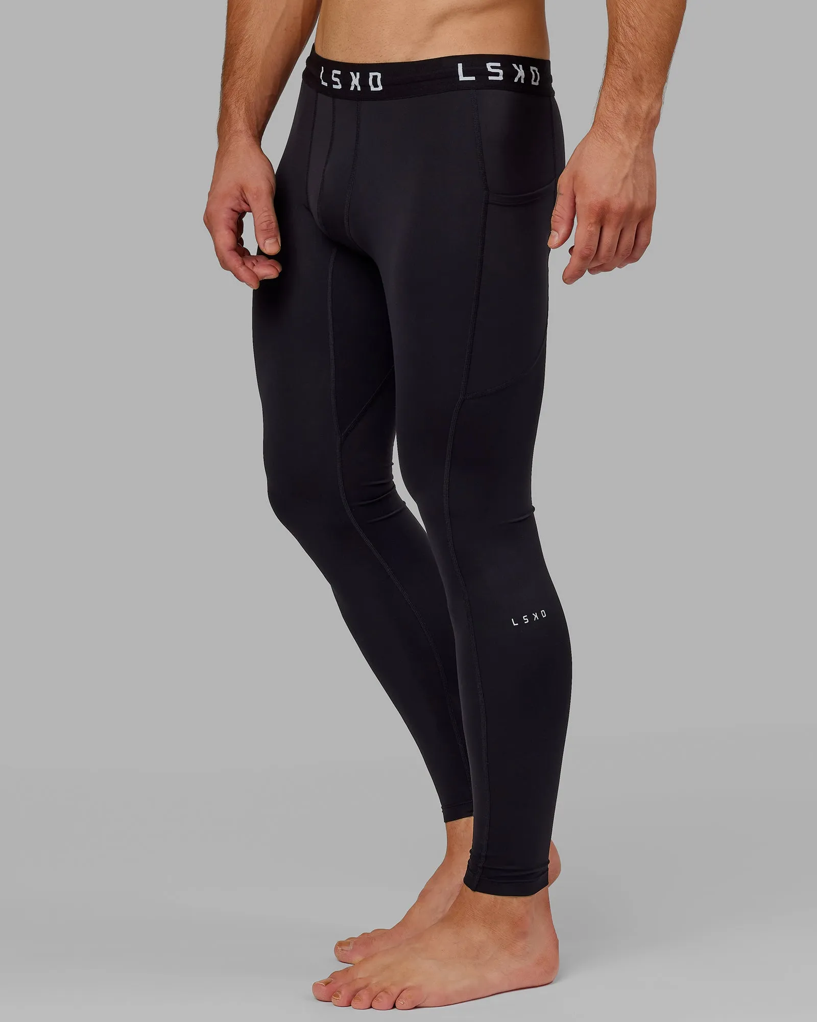 Mens Perform Full Length Legging - Black