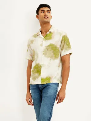 Men's Resort Collar Abstract Relaxed Fit Shirt LEVI'S