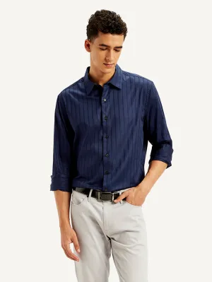 Men's Self Design Slim Fit Shirt LEVI'S