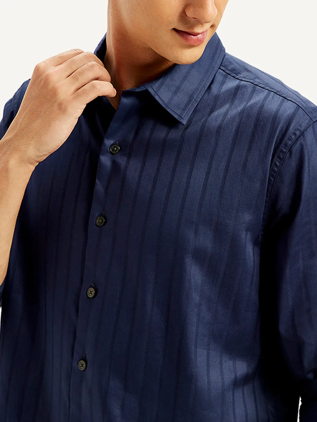 Men's Self Design Slim Fit Shirt LEVI'S