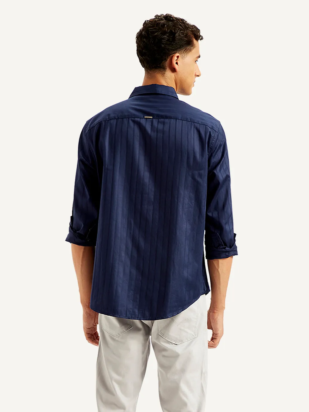 Men's Self Design Slim Fit Shirt LEVI'S