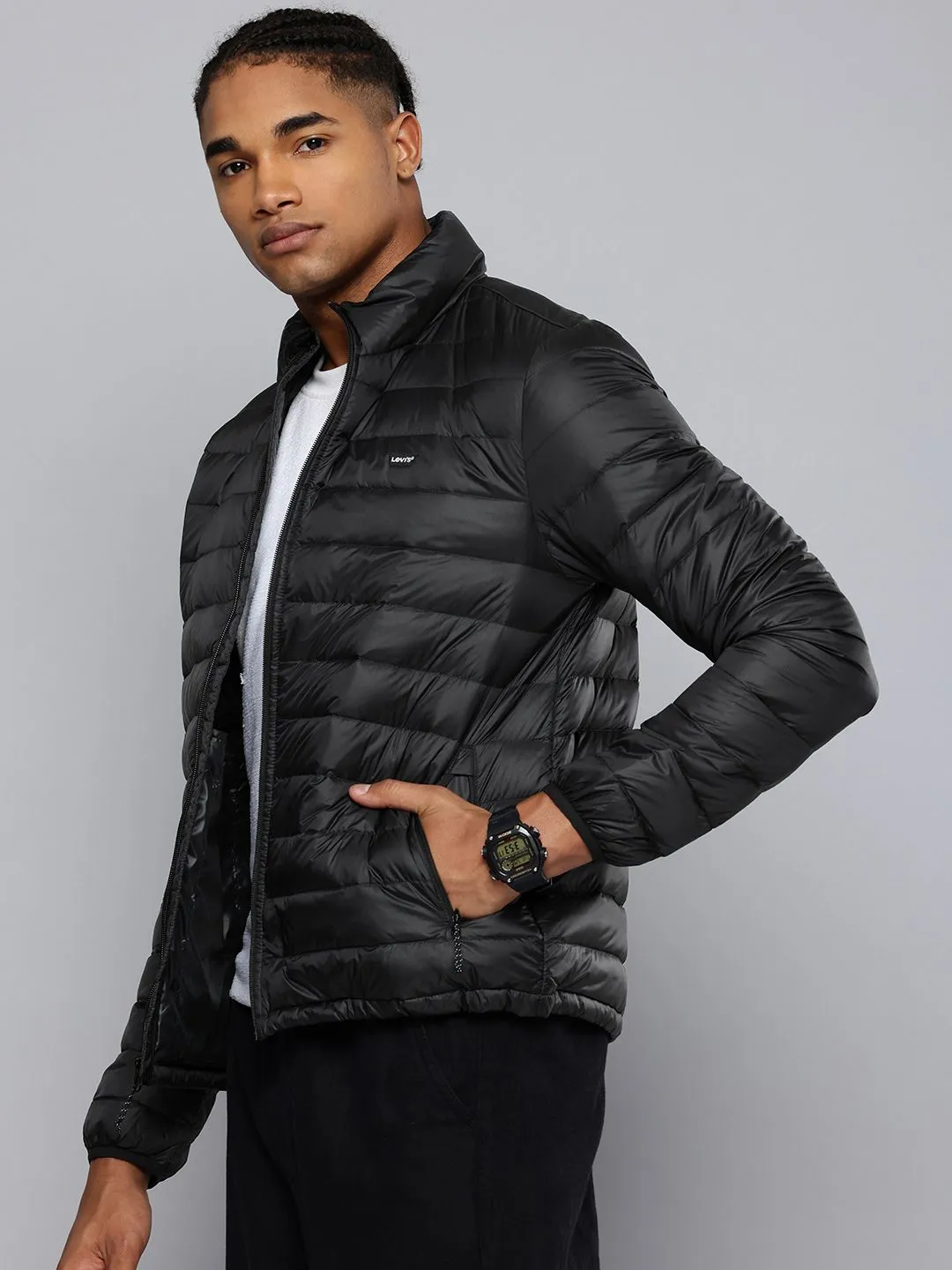 Men's Solid Black Jacket LEVI'S