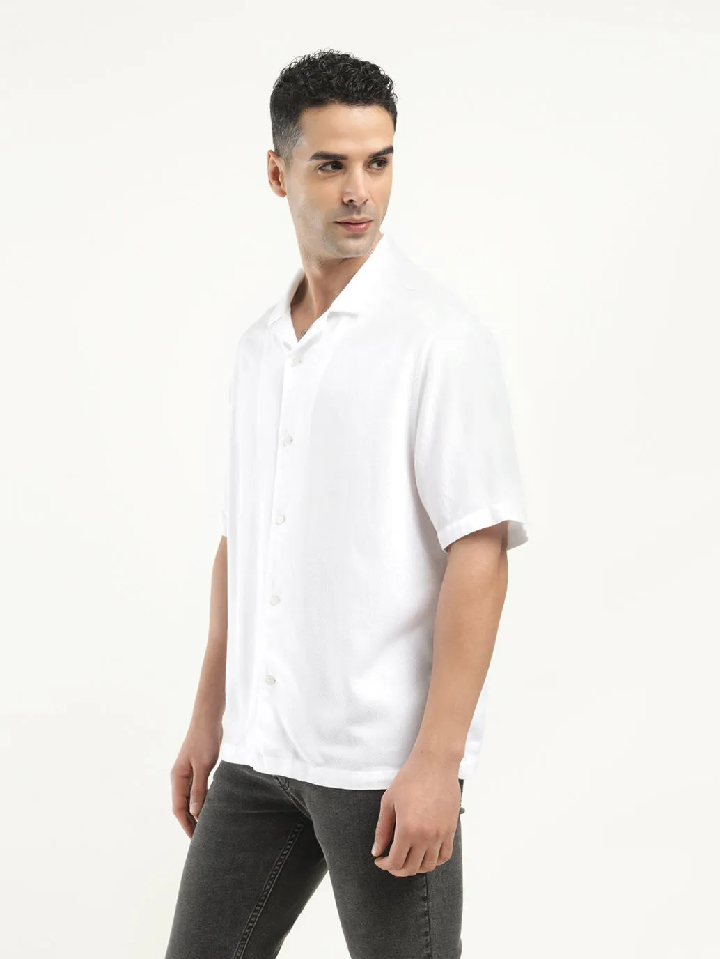 Men's Solid Camp Collar Shirt LEVI'S