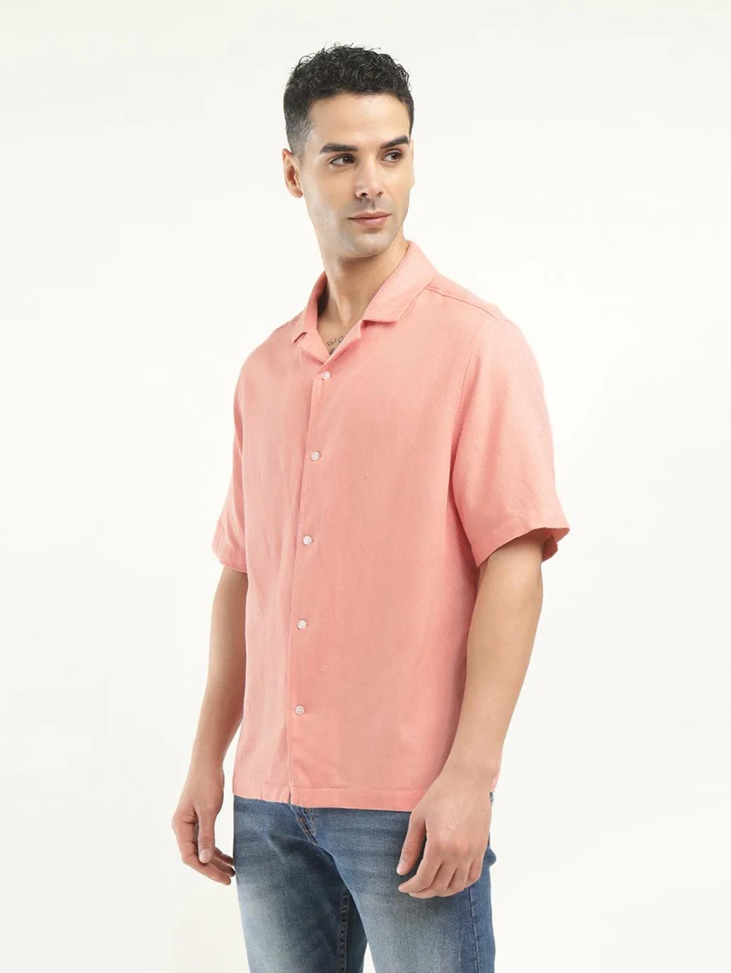 Men's Solid Camp Collar Shirt LEVI'S