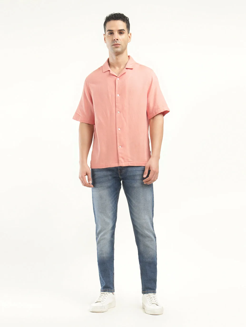 Men's Solid Camp Collar Shirt LEVI'S