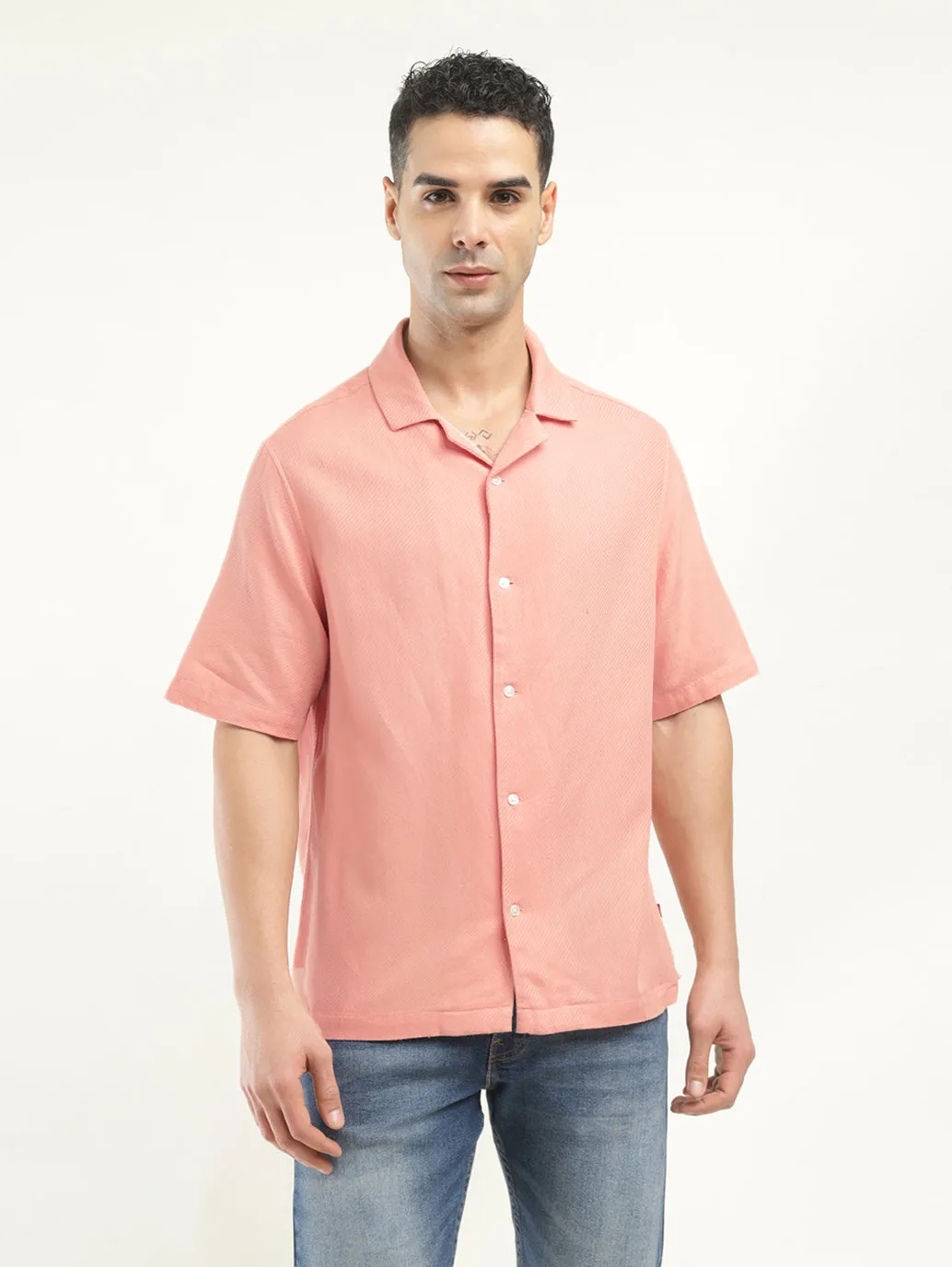 Men's Solid Camp Collar Shirt LEVI'S