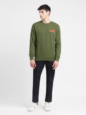 Men's Solid Green Crew Neck Sweatshirt LEVI'S