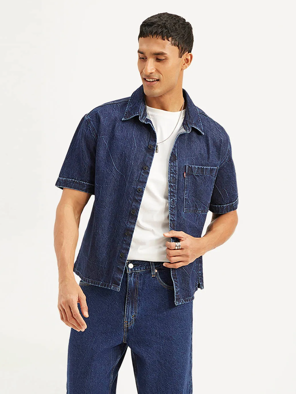 Men's Solid Relaxed Fit Shirt LEVI'S