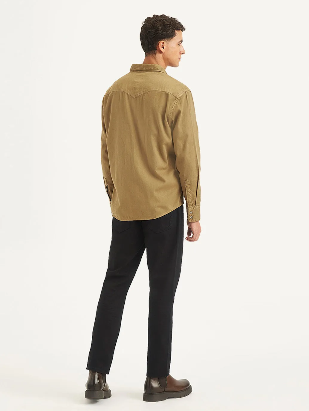 Men's Solid Slim Fit Denim Shirt LEVI'S