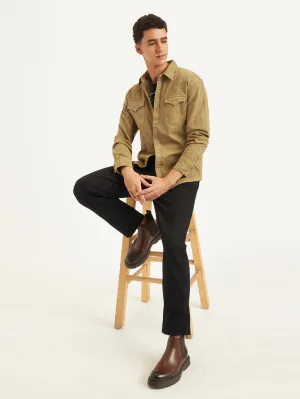 Men's Solid Slim Fit Denim Shirt LEVI'S