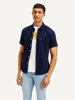 Men's Solid Slim Fit Linen Shirt LEVI'S