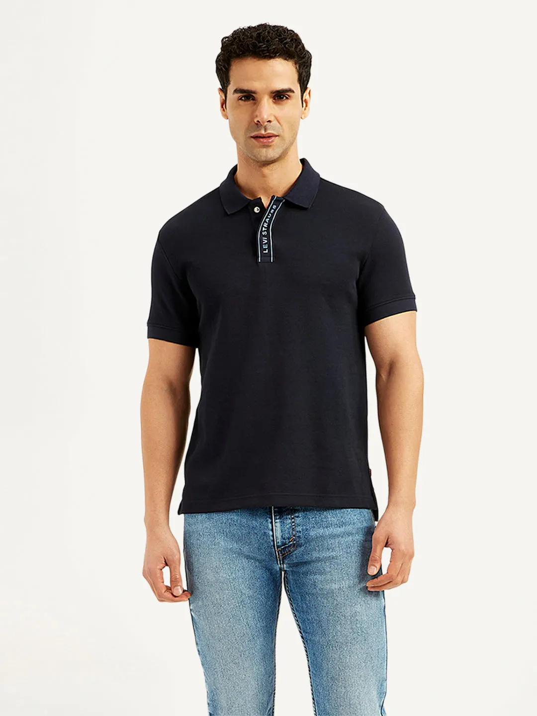 Men's Solid Slim Fit Polo T-Shirt LEVI'S