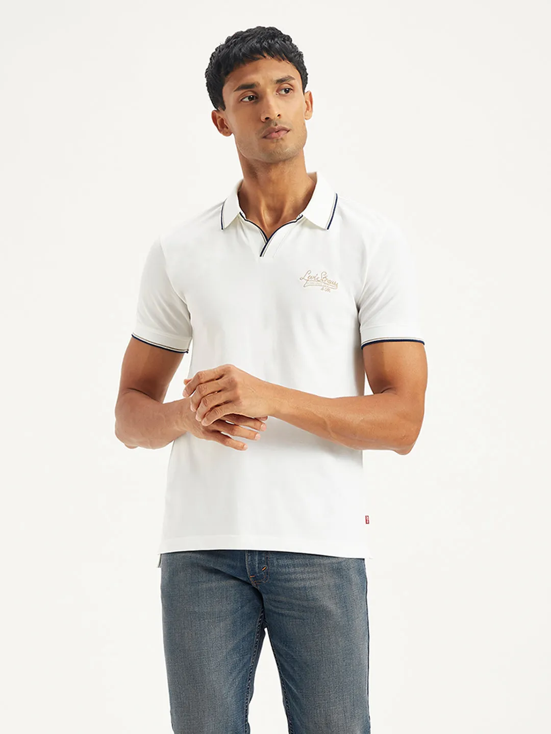 Men's Solid Slim Fit Polo T-Shirt LEVI'S
