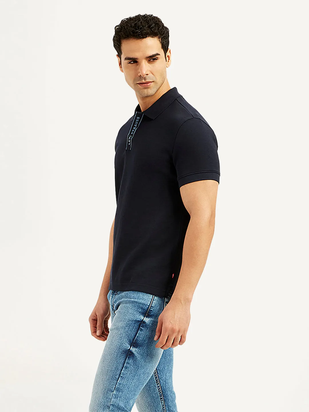 Men's Solid Slim Fit Polo T-Shirt LEVI'S