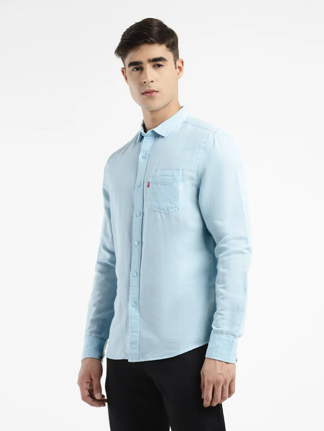 Men's Solid Spread Collar Shirt LEVI'S
