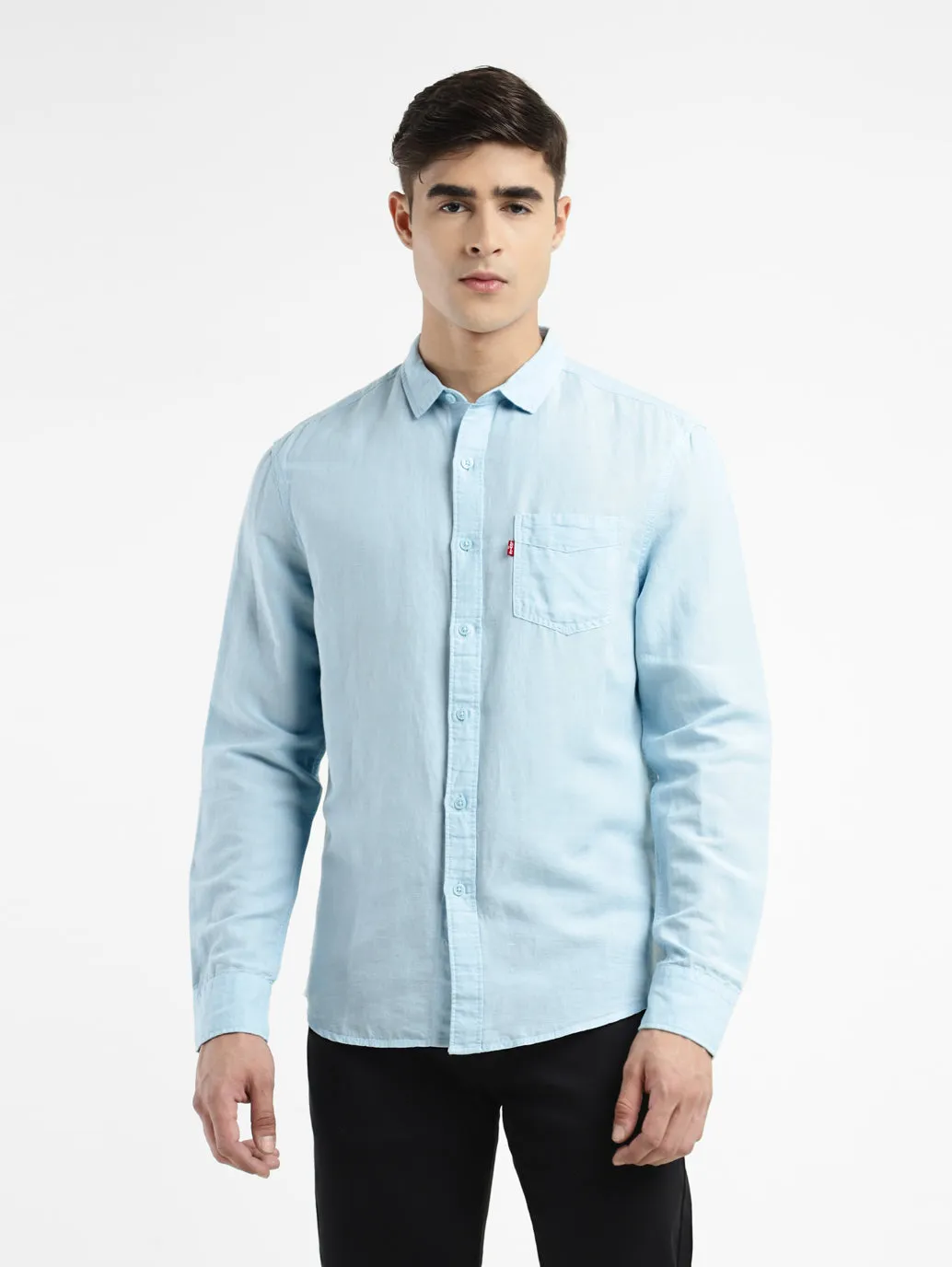 Men's Solid Spread Collar Shirt LEVI'S