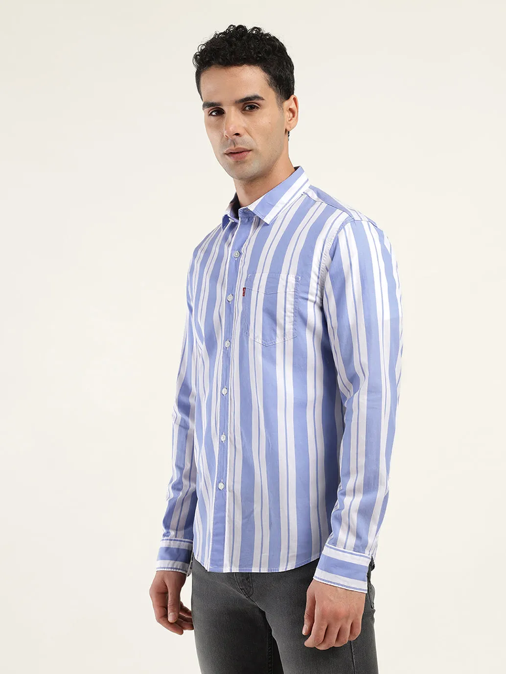Men's Striped Slim Fit Shirt LEVI'S
