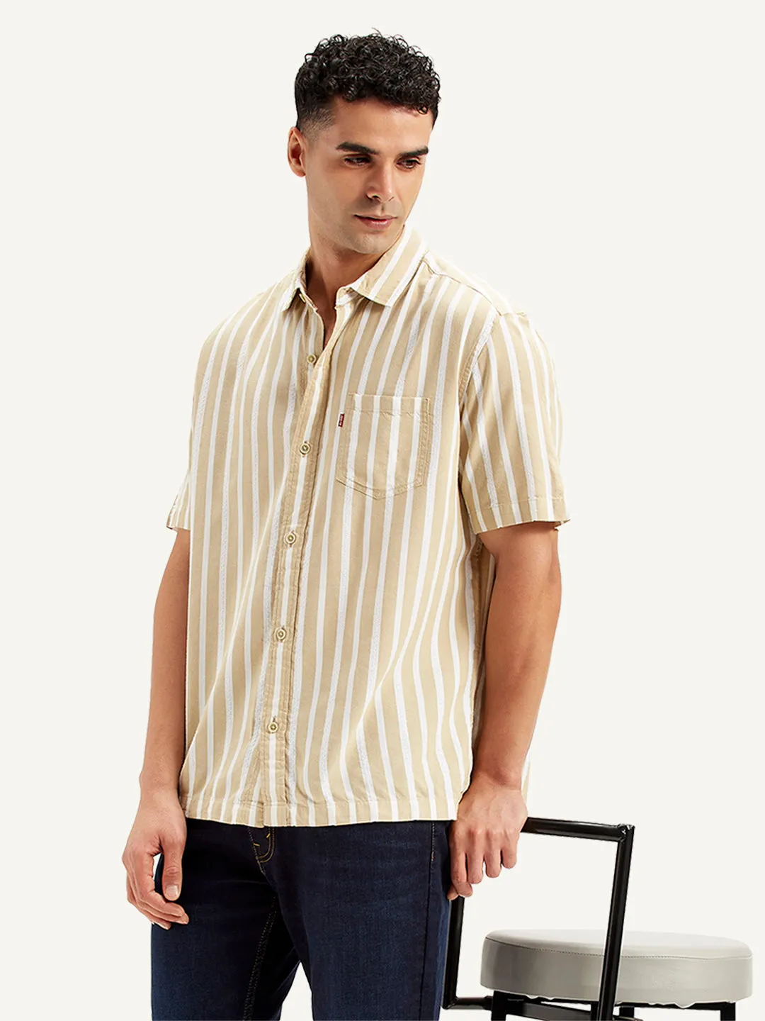 Men's Striped Slim Fit Shirt LEVI'S