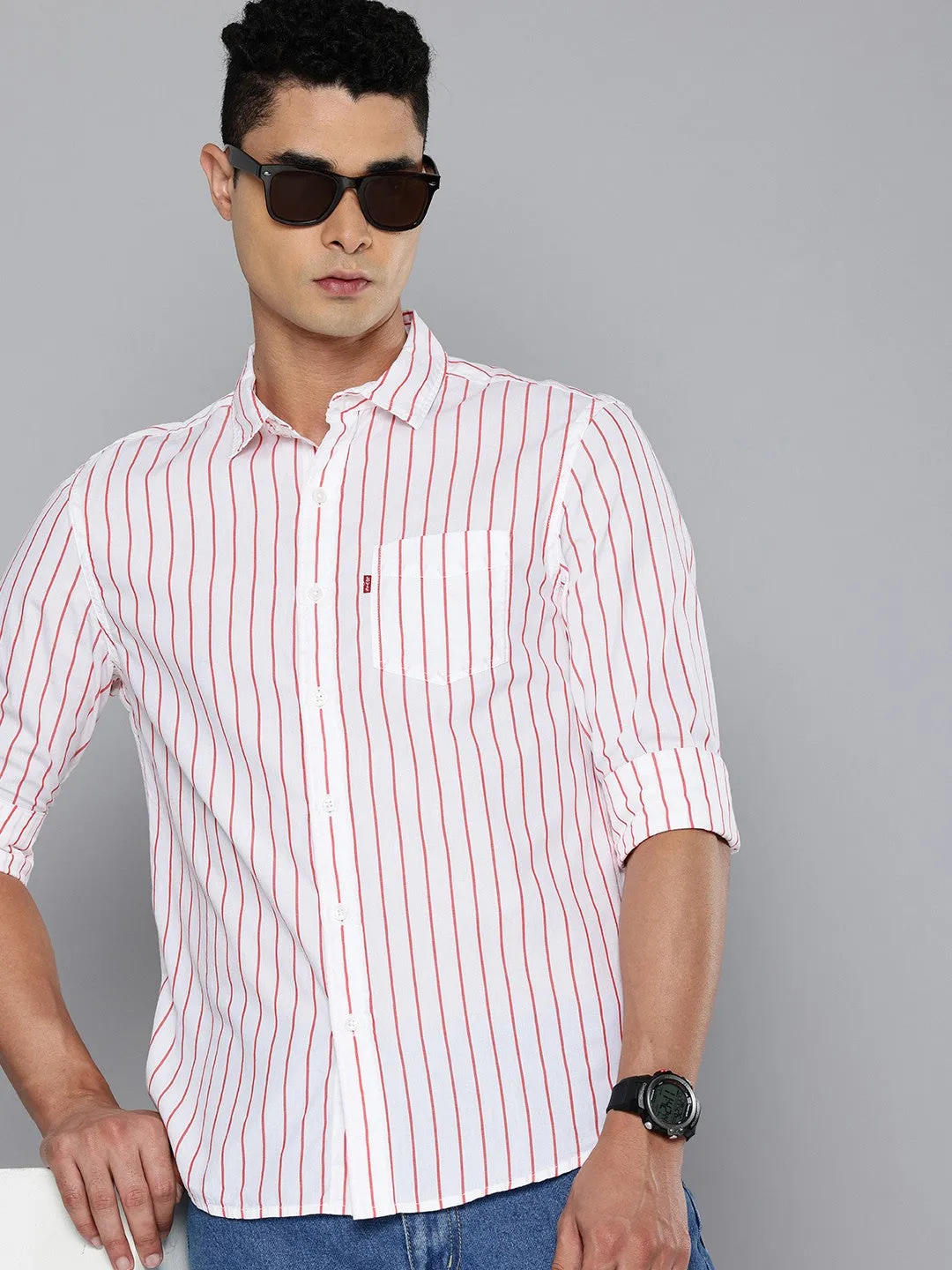 Men's Striped Slim Fit Shirt LEVI'S