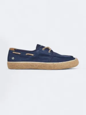 Men's Textured Casual Loafers,Navy