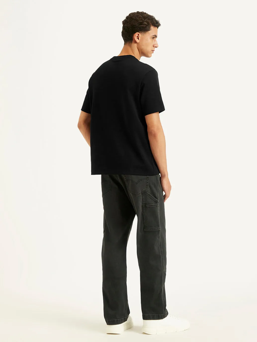 Men's Typographic Print Crew Neck T-shirt LEVI'S