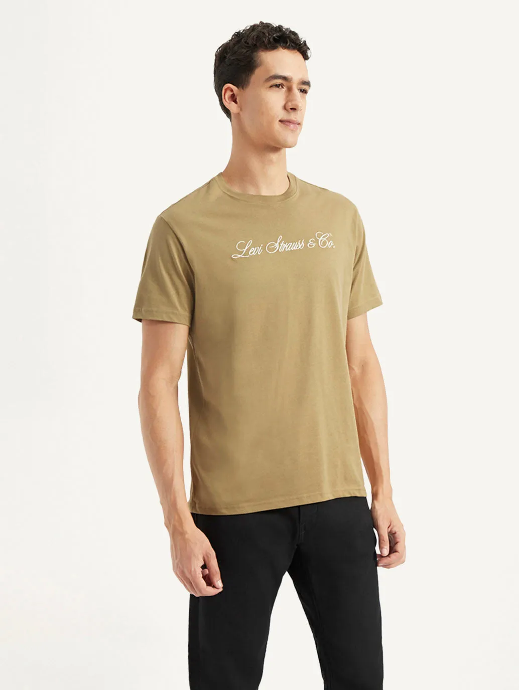 Men's Typographic Print Slim Fit T-shirt LEVI'S