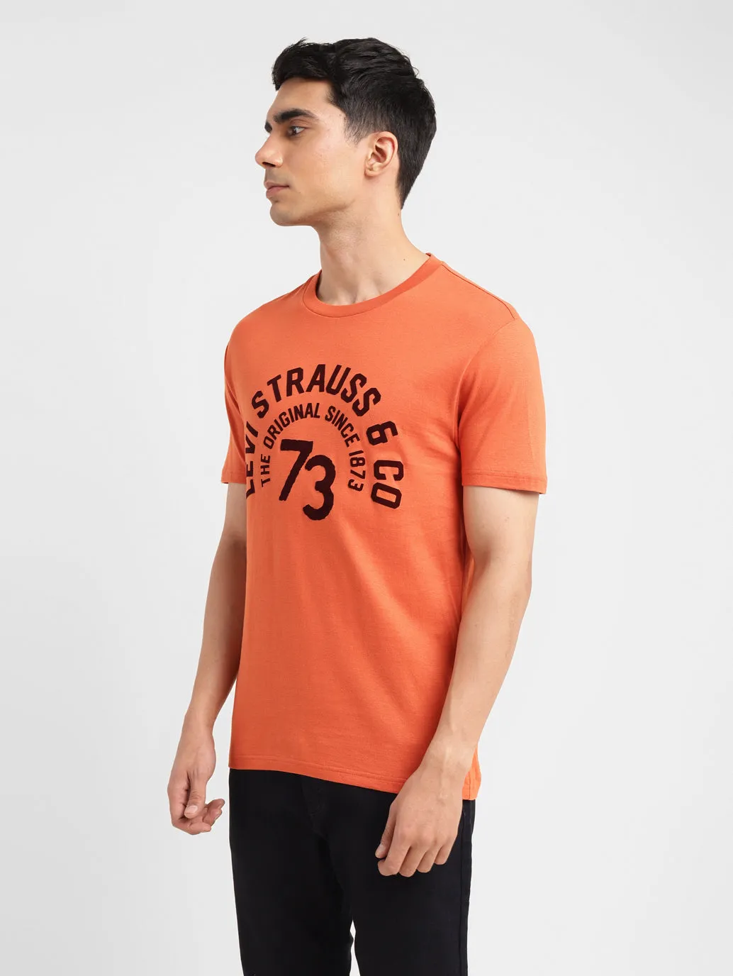 Men's Typographic Print Slim Fit T-shirt LEVI'S