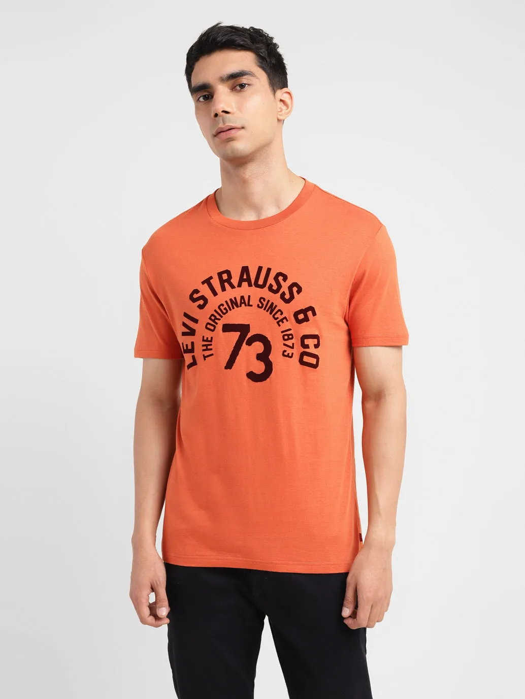 Men's Typographic Print Slim Fit T-shirt LEVI'S