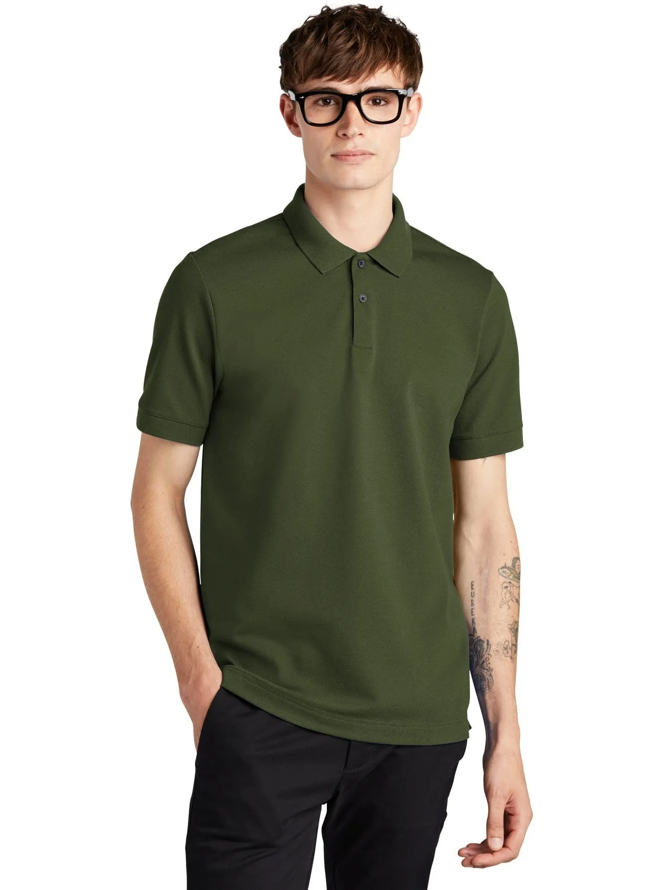 Mercer Mettle Stretch Heavyweight Pique Polo