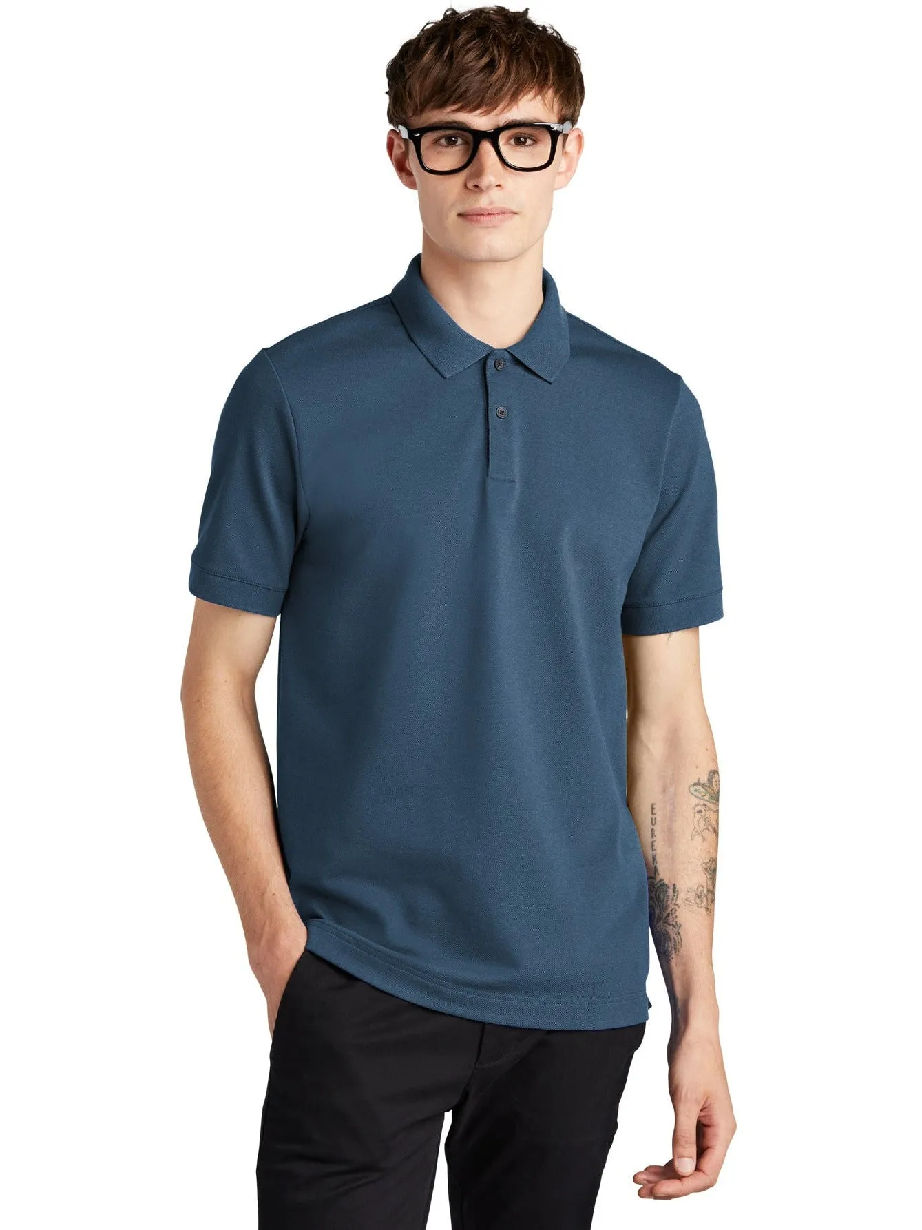Mercer Mettle Stretch Heavyweight Pique Polo