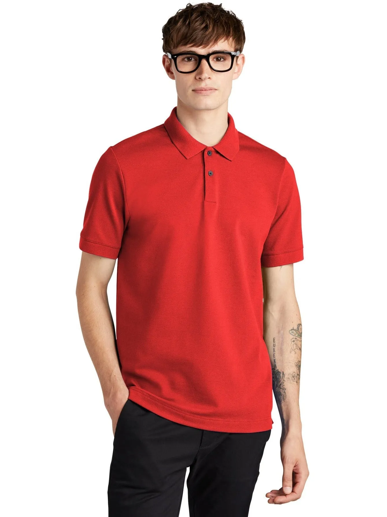 Mercer Mettle Stretch Heavyweight Pique Polo