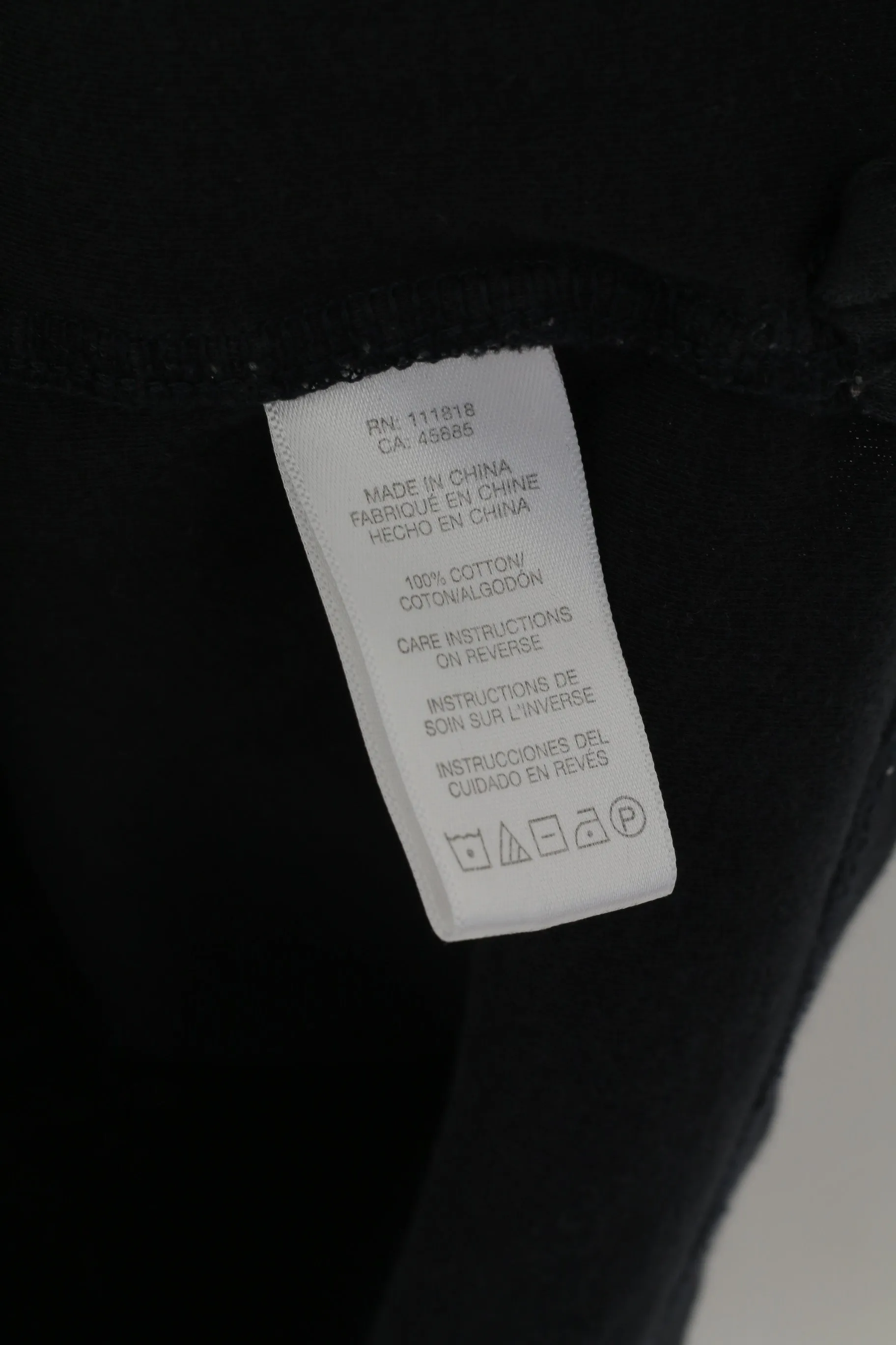Michael Kors Men M Polo Shirt Black Cotton Stretch Short Sleeve Plain Top