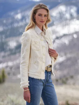 Michon Embroidered Tweed Jacket