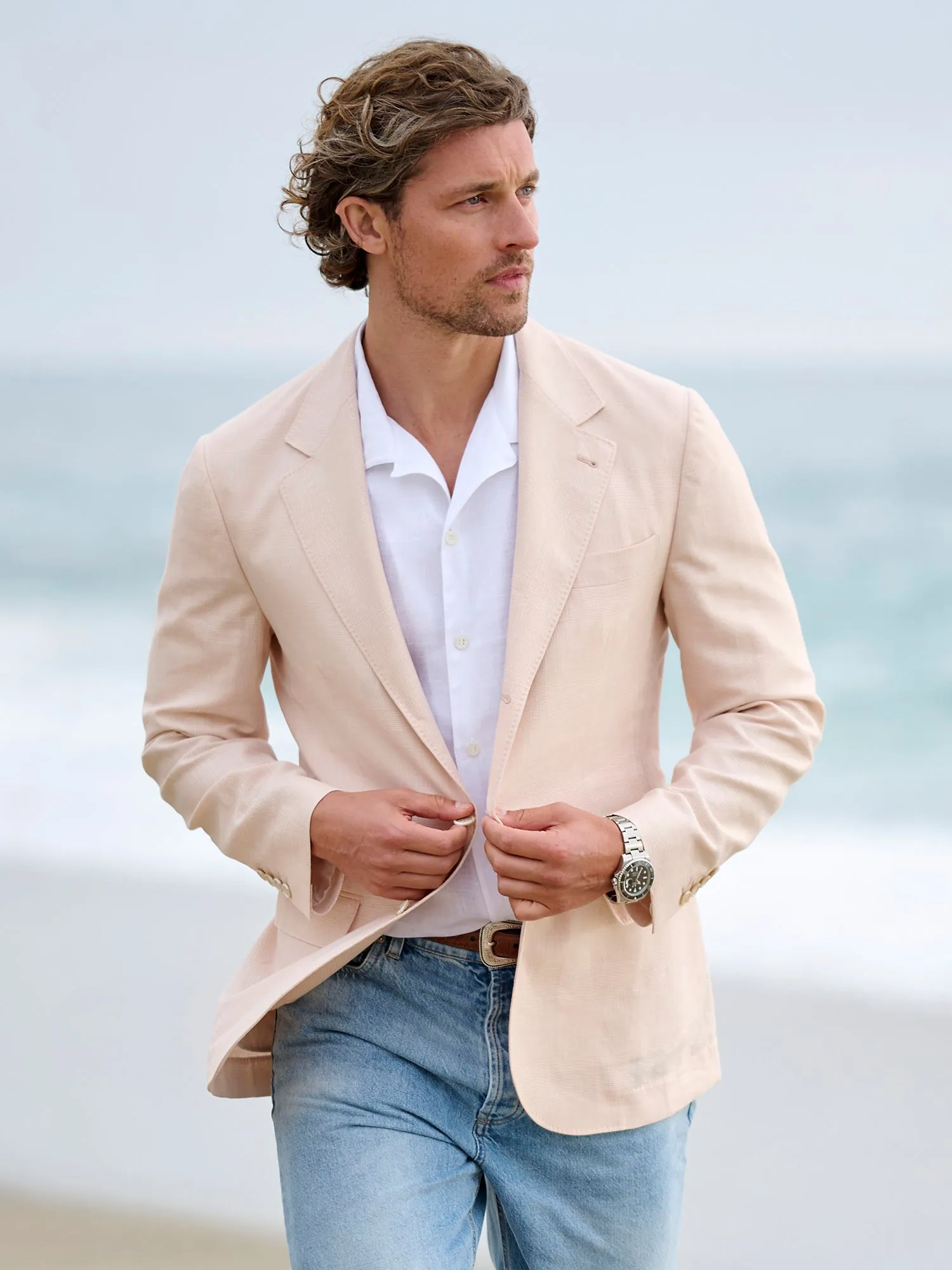 Micro Check  Blazer