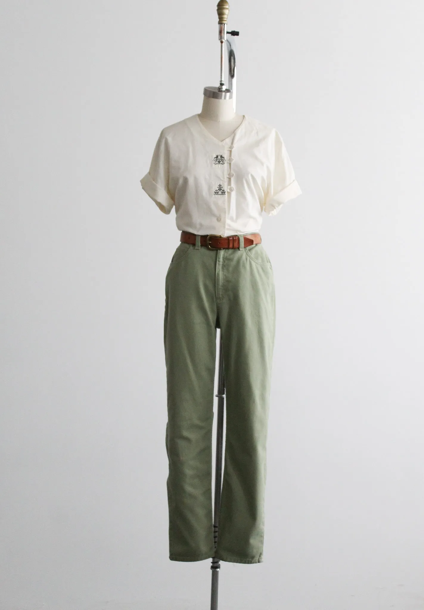 mintleaf denim trousers 1919 Vintage
