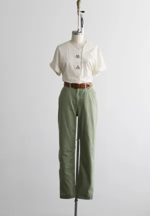 mintleaf denim trousers 1919 Vintage