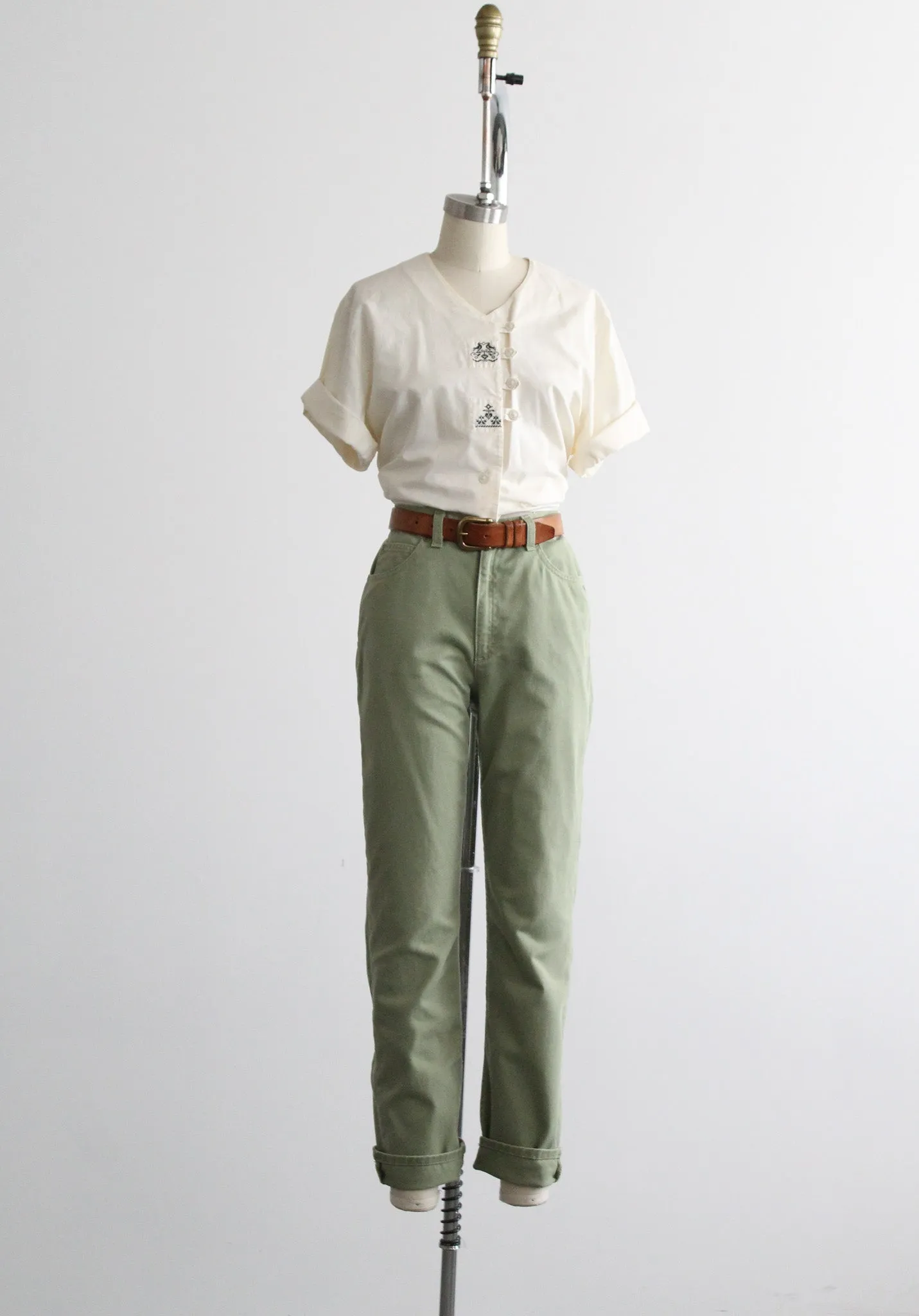 mintleaf denim trousers 1919 Vintage