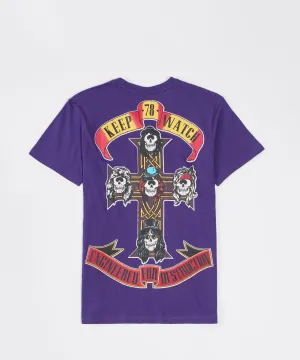 Mishka Destruction Short Sleeve Tee - Purple