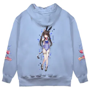 Miu Akumiya "Very Bunny Valentine's" Hoodie - Light Blue