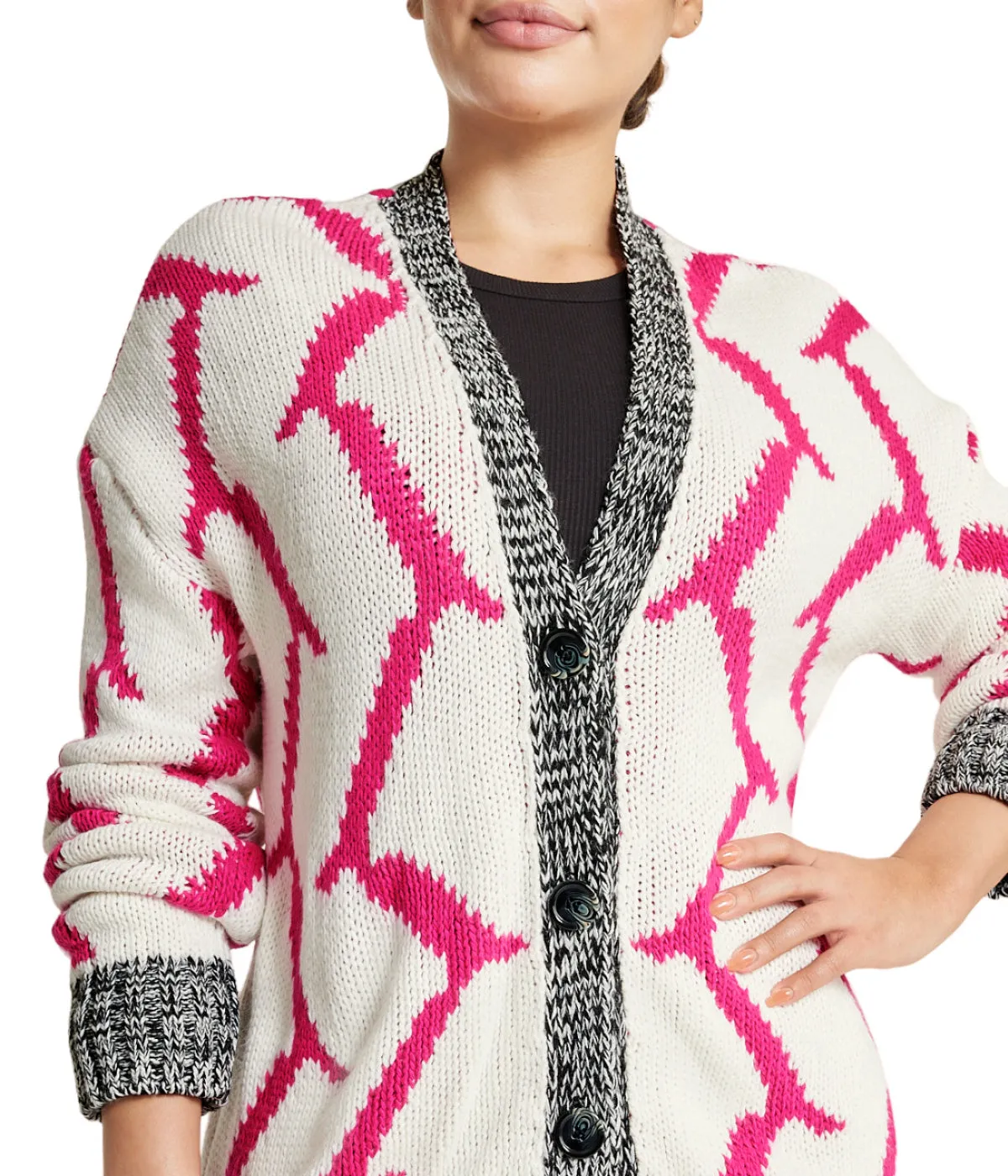 Mixed Media Cardigan