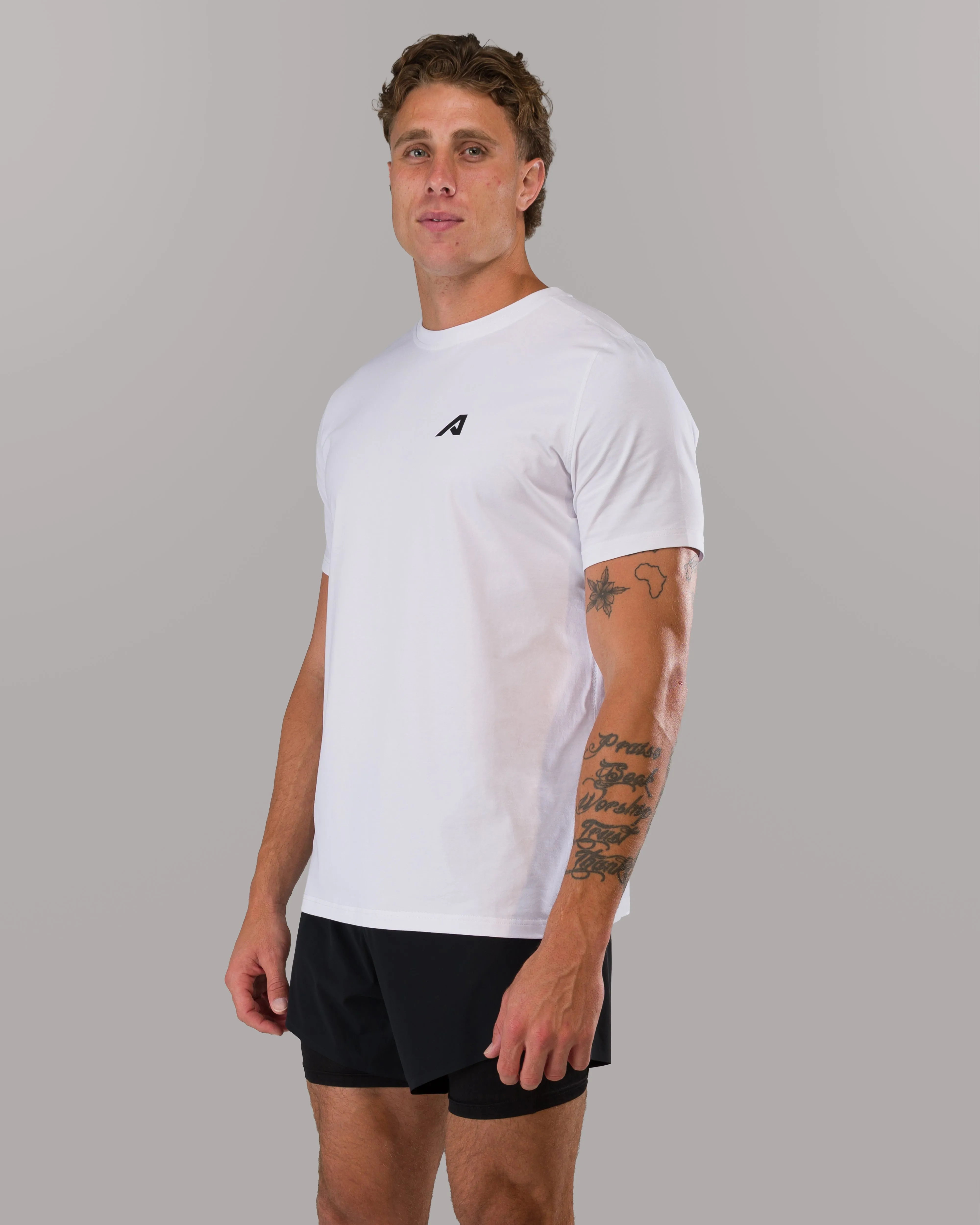 Momentum Tee - White Alphalete Athletics